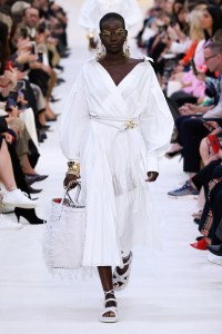 Model on the catwalk