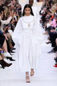 Model on the catwalk