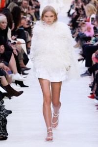 Model on the catwalk