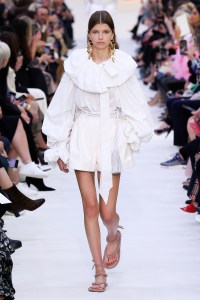 Model on the catwalk