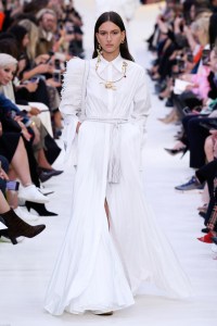 Model on the catwalk