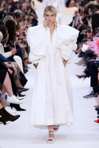 Model on the catwalk