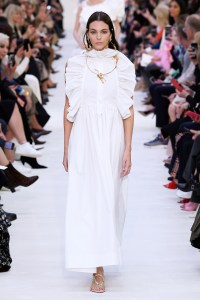 Model on the catwalk