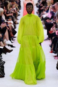 Model on the catwalk