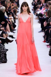 Model on the catwalk