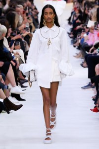 Model on the catwalk