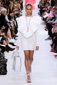 Model on the catwalk