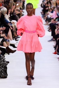 Model on the catwalk