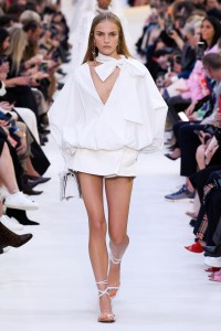 Model on the catwalk
