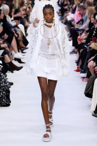 Model on the catwalk