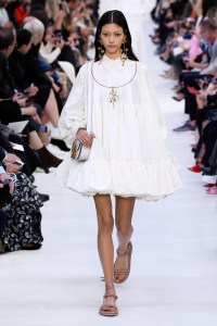 Model on the catwalk