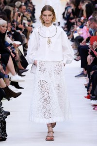 Model on the catwalk