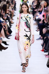 Model on the catwalk