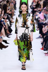 Model on the catwalk