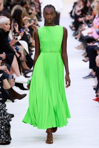 Model on the catwalk