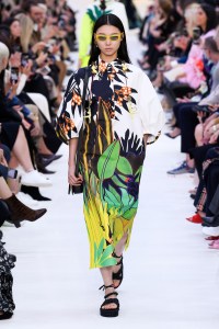 Model on the catwalk