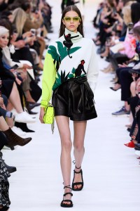 Model on the catwalk