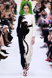Model on the catwalk