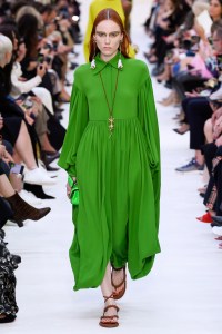 Model on the catwalk