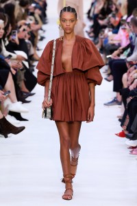 Model on the catwalk