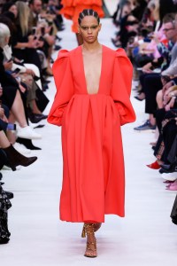 Model on the catwalk