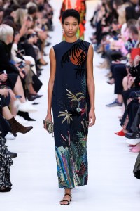 Model on the catwalk