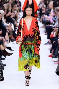 Model on the catwalk