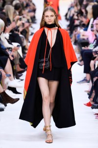 Model on the catwalk