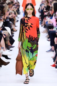 Model on the catwalk