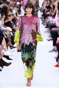 Model on the catwalk