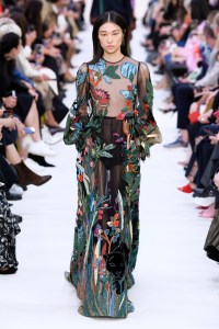 Model on the catwalk