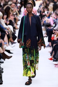 Model on the catwalk