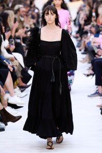 Model on the catwalk