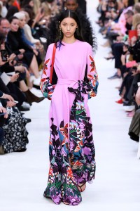 Model on the catwalk