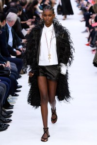Model on the catwalk