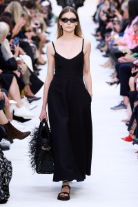 Model on the catwalk