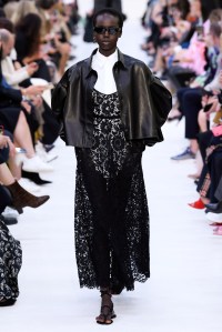 Model on the catwalk