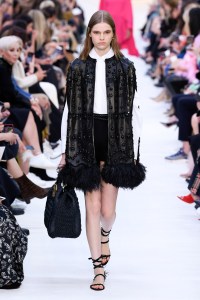 Model on the catwalk