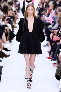 Model on the catwalk