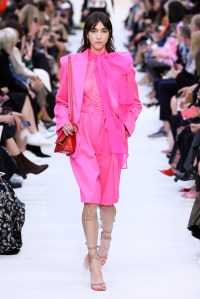 Model on the catwalk