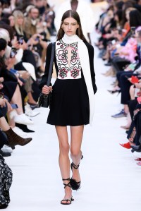 Model on the catwalk
