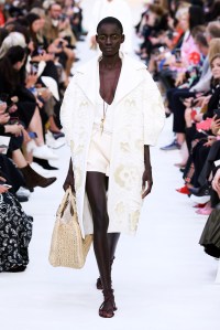Model on the catwalk