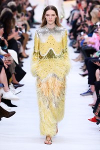 Model on the catwalk