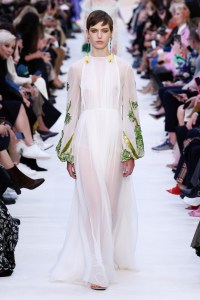 Model on the catwalk