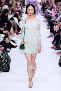Model on the catwalk