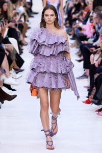 Model on the catwalk