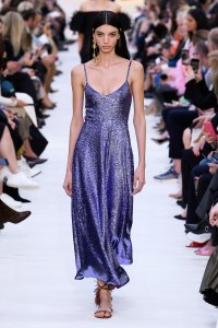 Model on the catwalk