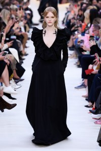 Model on the catwalk