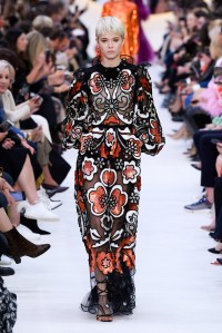 Model on the catwalk