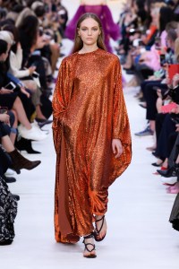 Model on the catwalk